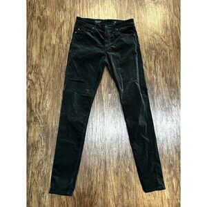 Adriano  Goldschmeid  Farah Skinny Pants Women’s 27 ( 28x30) Green Velour